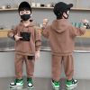 Kids Wool Long Sleeve Stylish Winter Hoodie with Sweatsuit Pants Set (1 years - 6 years) for your BABY Smile