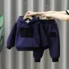 Kids Wool Long Sleeve Stylish Winter Hoodie with Sweatsuit Pants Set (1 years - 6 years) for your BABY Smile